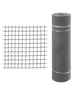 Tradineur - Rollo de malla de plástico Cuadrado, valla, cierre de alambre, cercar jardín, gallinero, finca, alta resistencia (Gr 2