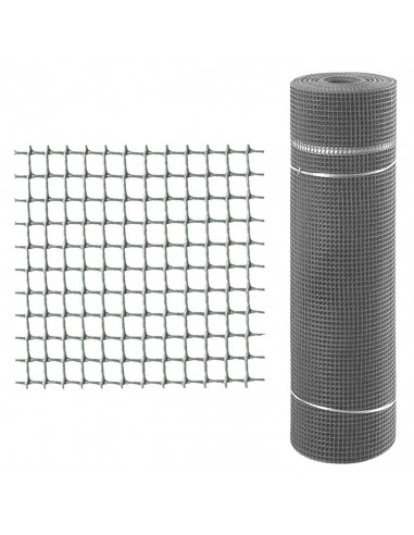 Tradineur - Rollo de malla de plástico Cuadrado, valla, cierre de alambre, cercar jardín, gallinero, finca, alta resistencia (Gr