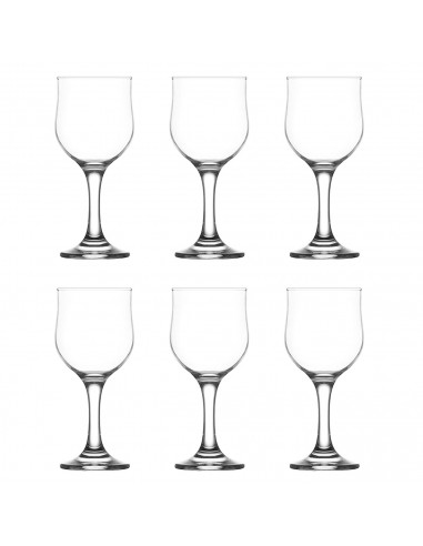 Tradineur - Set de 6 copas de cristal, modelo Nevakar, servir vino, champán, cócteles, elegantes, aptas para lavavajillas, celeb