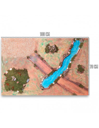 Tradineur - Rollo de papel con diseño suelo para belén - Decoración para Nacimiento, Navidad, tradicional - Alto detalle - 100 x