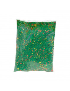 Tradineur - Bolsa de serrín color verde para belén - Accesorio para decoración en el nacimiento - Ideal para los últimos detalle