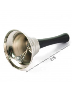 Tradineur - Campanas navideñas de Papá Noel - Fabricado en Metal y madera - Decoración para temporada navideña - Ø 6,5 x 12 cm 2