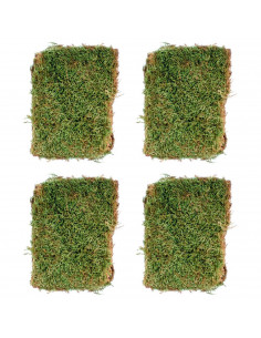 Tradineur - Pack de 4 bolsas de musgo navideño decorativo para belén, adornos, detalles para nacimiento, pesebre, 30 gramos