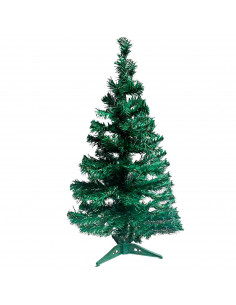 Tradineur - Árbol de Navidad, abeto artificial verde, estructura de plástico y metal revestido, robusto y duradero, fácil montaj