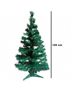 Tradineur - Árbol de Navidad, abeto artificial verde, estructura de plástico y metal revestido, robusto y duradero, fácil montaj 2