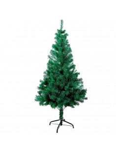 Tradineur - Árbol de Navidad, abeto artificial verde, estructura de plástico y metal revestido, robusto y duradero, fácil montaj