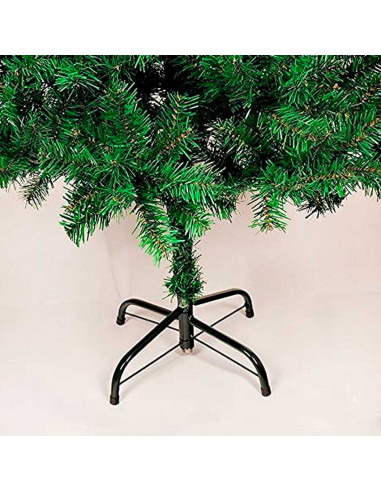 Tradineur - Árbol de Navidad, abeto artificial verde, estructura de plástico y metal revestido, robusto y duradero, fácil montaj