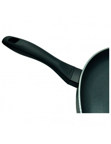 Tradineur - Sartén de inducción rápida antiadherente - Incluye mango de silicona - Apto para inducción, gas, electricidad y vitr