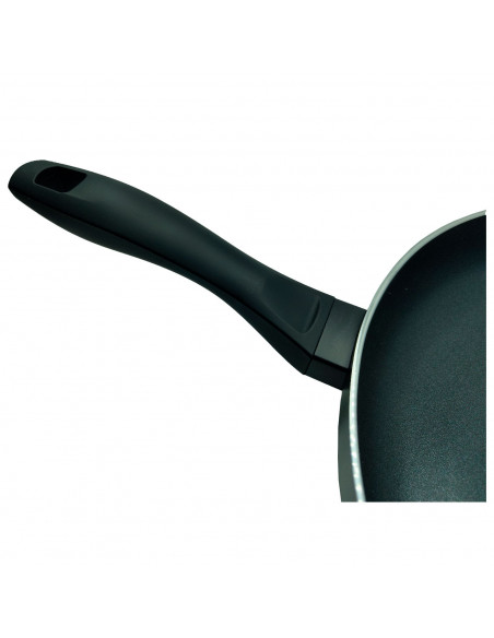 Tradineur - Sartén de inducción rápida antiadherente - Incluye mango de silicona - Apto para inducción, gas, electricidad y vitr
