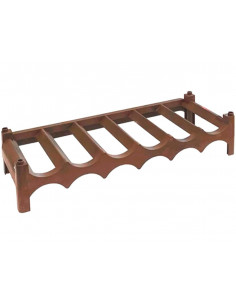 Tradineur - Botellero de plástico apilable - 3 Baldas apilables - Capacidad para 18 Botellas - Ideal para el Almacenamiento de B 2