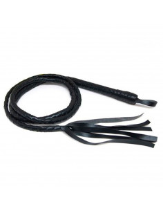 Tradineur - Látigo de cuero sintético para adultos, accesorio para disfraz de domador, gatita sexy, carnaval, Halloween, cosplay