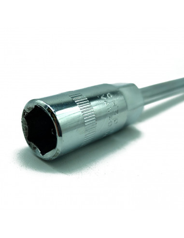 Tradineur - Llave Hexagonal de 11 mm - Fabricado en Acero - Forma de T - Herramienta de garage, Reparación de Neumático