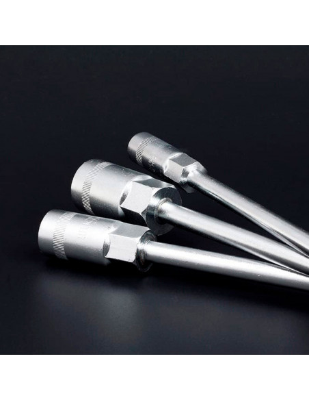 Tradineur - Llave Hexagonal de 12 mm - Fabricado en Acero - Forma de T - Herramienta de garage, Reparación de Neumático