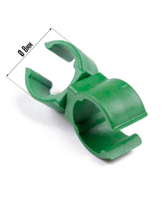 Tradineur - Pack de 30 Abrazaderas para tutores de 8 mm - Giro de 360º - Fabricado en plástico - Accesorio para tutores de jardí 2