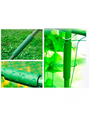 Tradineur - Pack de 20 Extensores para tutores de 16 mm - Diseño con relieve - Fabricado en Plástico - Accesorio para tutores de