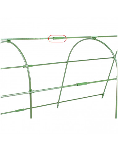 Tradineur - Pack de 20 Extensores para tutores de 16 mm - Diseño con relieve - Fabricado en Plástico - Accesorio para tutores de