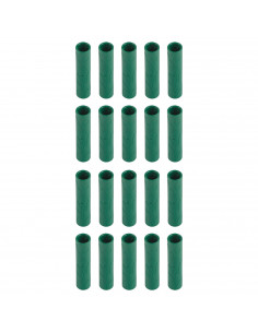 Tradineur - Pack de 20 Extensores para tutores de 11 mm - Diseño con relieve - Fabricado en Plástico - Accesorio para tutores de