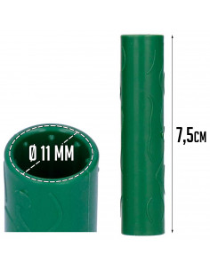 Tradineur - Pack de 20 Extensores para tutores de 11 mm - Diseño con relieve - Fabricado en Plástico - Accesorio para tutores de 2