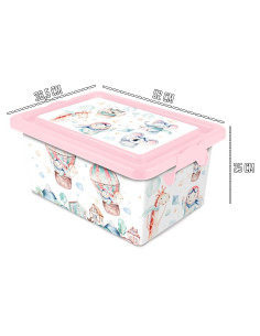 Tradineur - Caja de almacenamiento - Diseño de Volar - Capacidad de 35 Litros - Fabricado en España - Contenedor para almacenar 2