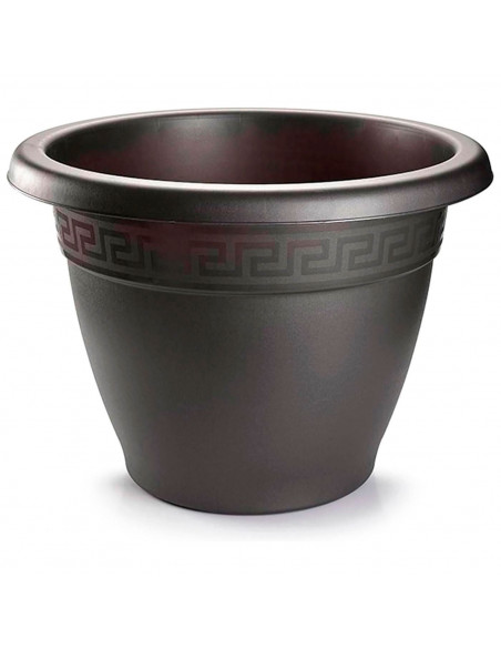 Tradineur - Maceta Redonda "Terracota" - Fabricado en Plástico - Macetero apto para Exterior e Interior del hogar - Ø 30 cm - Co