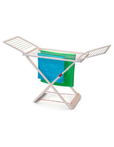 Tradineur - Tendedero plegable de resina con 20 metros espacio de tendido - Soporte para tender ropa, interior o exterior - 180