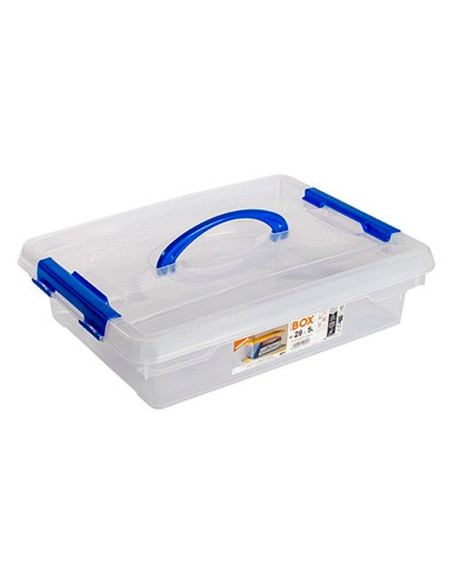 Tradineur - Caja de Almacenamiento N.º 29 - Incluye Asa y cierre clip - Capacidad de 5 Litros - Fabricado en España - Tamaño apr