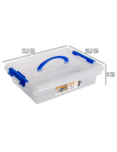 Tradineur - Caja de Almacenamiento N.º 29 - Incluye Asa y cierre clip - Capacidad de 5 Litros - Fabricado en España - Tamaño apr 2