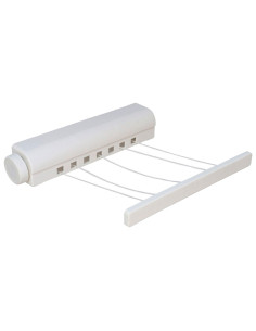 Tradineur - Tendedero Extensible de 5 Cuerdas - Longitud Máxima 3 metros - Fabricado en PP - Ahorro de Espacio, Multifuncional p