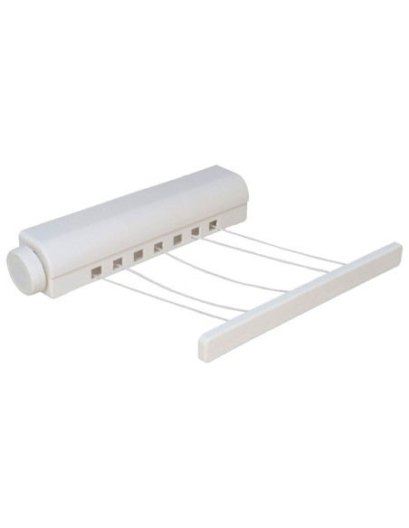 Tradineur - Tendedero Extensible de 5 Cuerdas - Longitud Máxima 3 metros - Fabricado en PP - Ahorro de Espacio, Multifuncional p