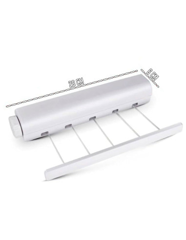 Tradineur - Tendedero Extensible de 5 Cuerdas - Longitud Máxima 3 metros - Fabricado en PP - Ahorro de Espacio, Multifuncional p