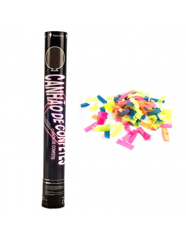 Tradineur - Pack de 2 cañones de confeti de aire comprimido, popper, cracker de confetti, cumpleaños, bodas, fiestas, celebracio