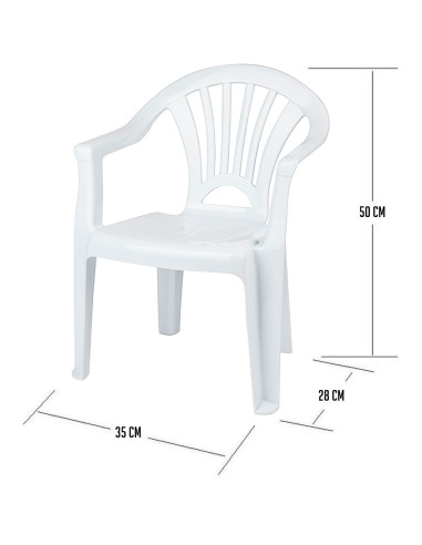 Tradineur - Silla infantil Modelo Tipi - Fabricado en España - Ligera y fácil de transportar - Ideal para jugar, leer y dibujar