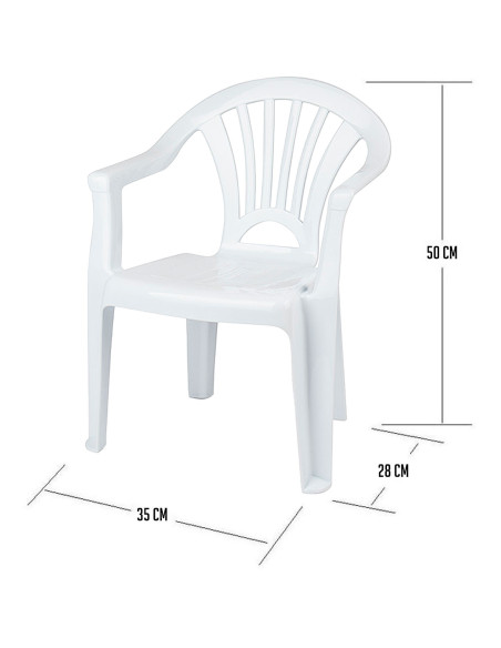 Tradineur - Silla infantil Modelo Tipi - Fabricado en España - Ligera y fácil de transportar - Ideal para jugar, leer y dibujar