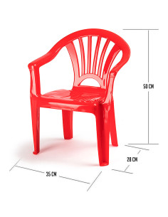 Tradineur - Silla infantil Modelo Tipi - Fabricado en España - Ligera y fácil de transportar - Ideal para jugar, leer y dibujar 2