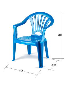 Tradineur - Silla infantil Modelo Tipi - Fabricado en España - Ligera y fácil de transportar - Ideal para jugar, leer y dibujar 2