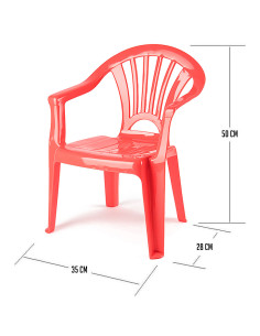 Tradineur - Silla infantil Modelo Tipi - Fabricado en España - Ligera y fácil de transportar - Ideal para jugar, leer y dibujar 2