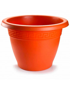 Tradineur - Maceta Redonda "Terracota" - Fabricado en Plástico - Macetero apto para Exterior e Interior del hogar - Ø 50 cm - Co