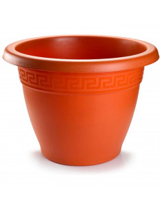 Tradineur - Maceta Redonda "Terracota" - Fabricado en Plástico - Macetero apto para Exterior e Interior del hogar - 30 cm - Colo