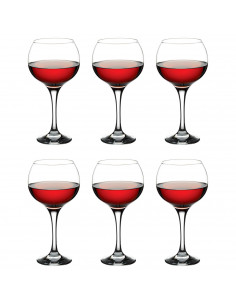 Tradineur - Set de 6 copas de cristal, modelo Ambassador, servir cubatas, cócteles, champán, elegantes, aptas para lavavajillas