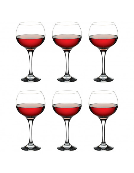 Tradineur - Set de 6 copas de cristal, modelo Ambassador, servir cubatas, cócteles, champán, elegantes, aptas para lavavajillas