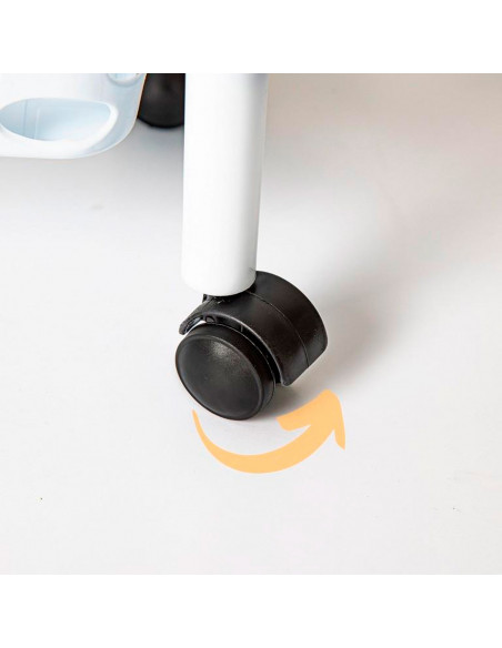 Tradineur - Carrito verdulero de plástico con 4 Niveles y Ruedas - PLFT Aire Slim - Cestas apilables portaobjetos - 84,5 x 58 x