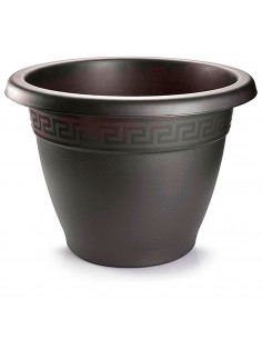 Tradineur - Maceta Redonda "Terracota" - Fabricado en Plástico - Macetero apto para Exterior e Interior del hogar - Ø 40 cm - Co