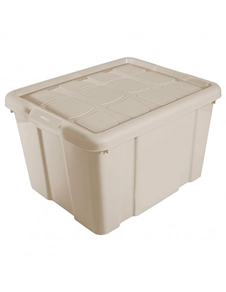 Tradineur - Caja de Almacenamiento con tapa - Fabricado en plástico - Contenedor para almacenar juguetes, Libros, ropa, mantas -