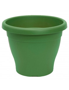 Pamex - Maceta de plástico mediterránea 46 litros de capacidad color verde 50 x 40 cm (diámetro x altura) tiesto ideal para inte