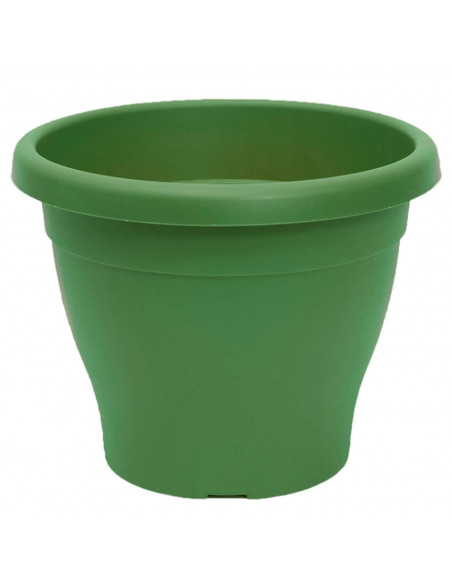 Pamex - Maceta de plástico mediterránea 46 litros de capacidad color verde 50 x 40 cm (diámetro x altura) tiesto ideal para inte