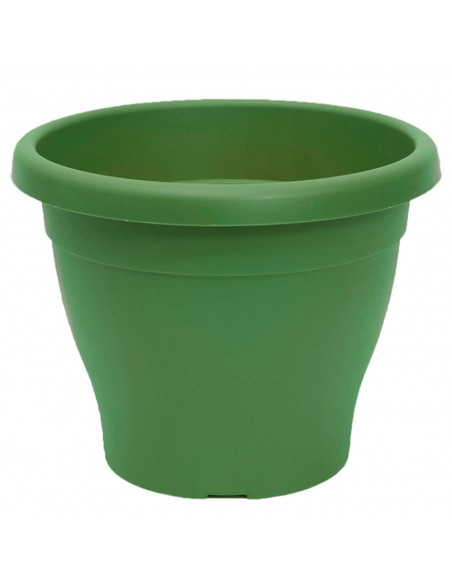 Pamex - Maceta de plástico mediterránea 80 litros de capacidadcolor verde 60 x 47 cm (diámetro x altura) tiesto ideal para inter