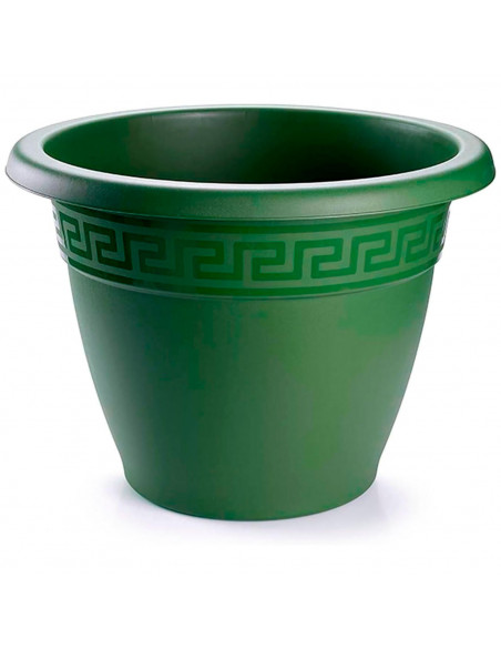 Tradineur - Maceta Redonda "Terracota" - Fabricado en Plástico - Macetero apto para Exterior e Interior del hogar - Ø 35 cm - Co