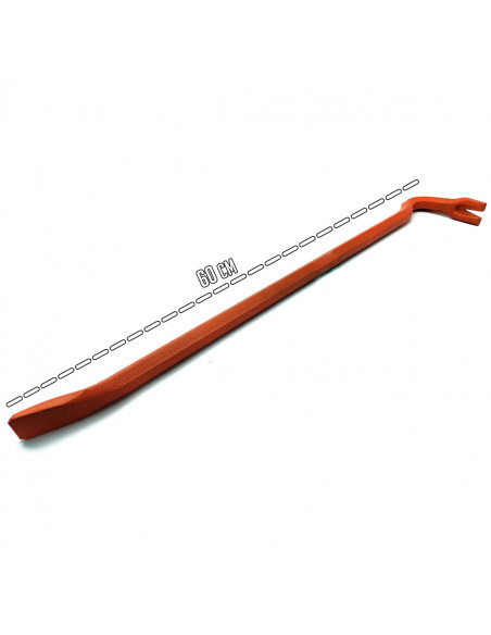 Tradineur - Pata de cabra de 60 cm de longitud, palanca de metal, desencofrador, quitaclavos, color aleatorio
