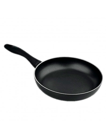 Tradineur - Sartén de aluminio de inducción rápida "Luxe" (Negro, diámetro 24 cm)