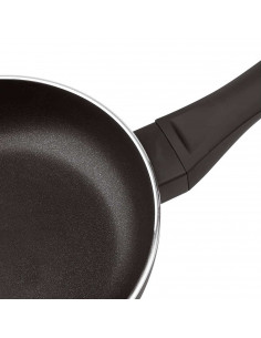 Tradineur - Sartén de aluminio de inducción rápida "Luxe" (Negro, diámetro 24 cm) 2